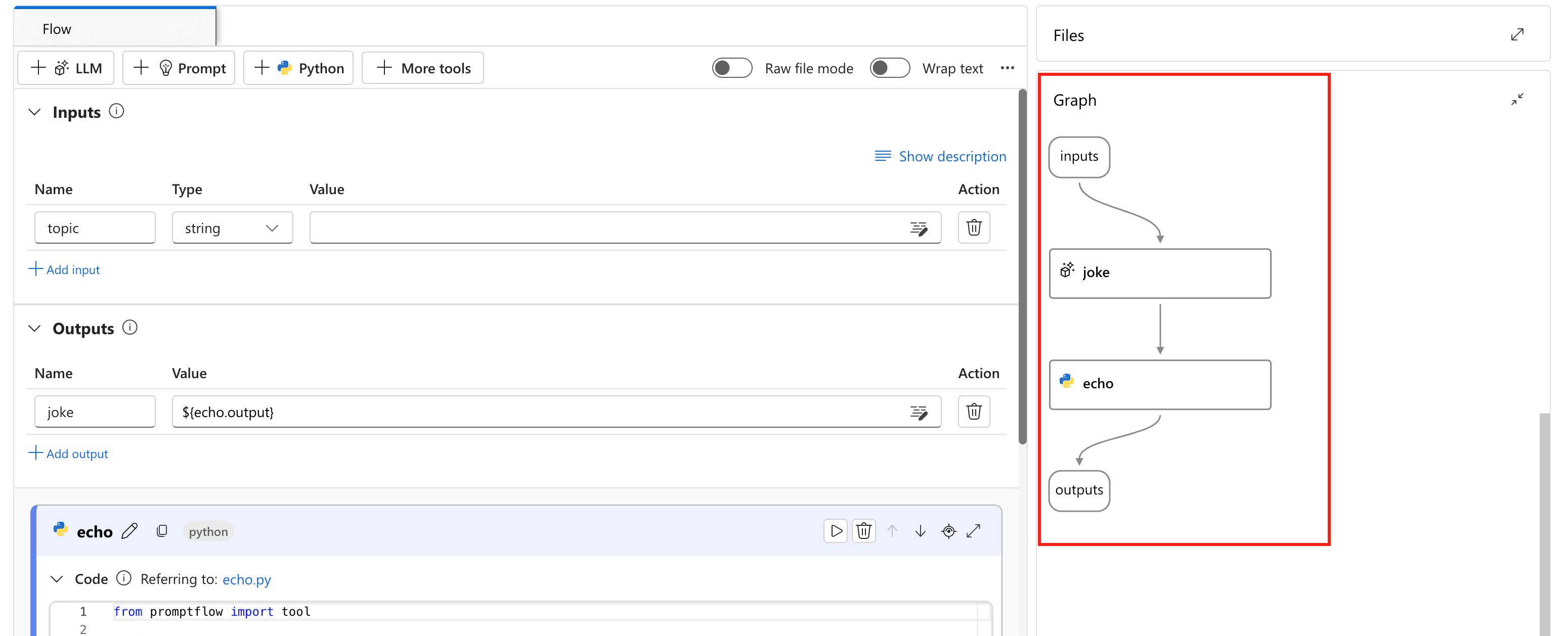 Prompt Flow architecture in Azure AI Foundry