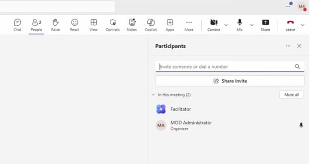 Check turn on Facilitator agent