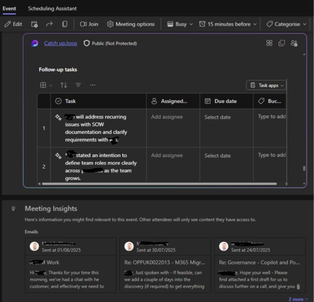 Facilitator agent save in Loop