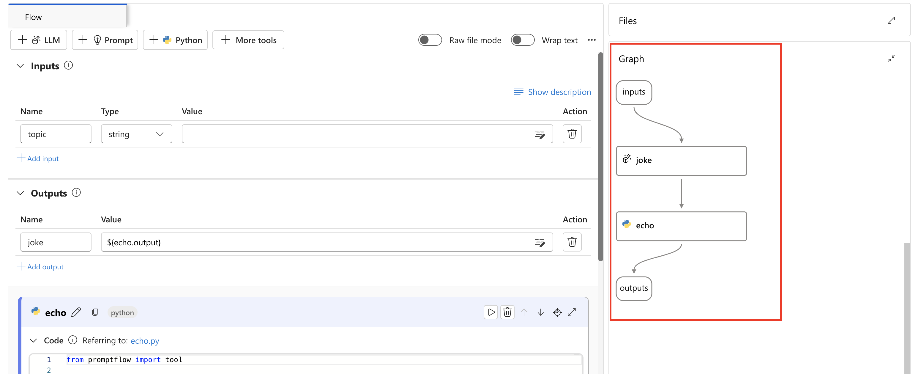 Prompt Flow architecture in Azure AI Foundry