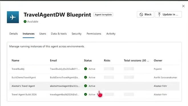 TravelAgentDW Blueprint Microsoft Demo